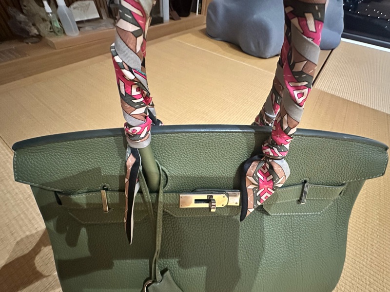 😎就是要35😎 🤎馬場江湖在走,氣場要有🤎 就是要個標配潮🤎 愛馬仕 Birkin 35美包(送Twilly)-5