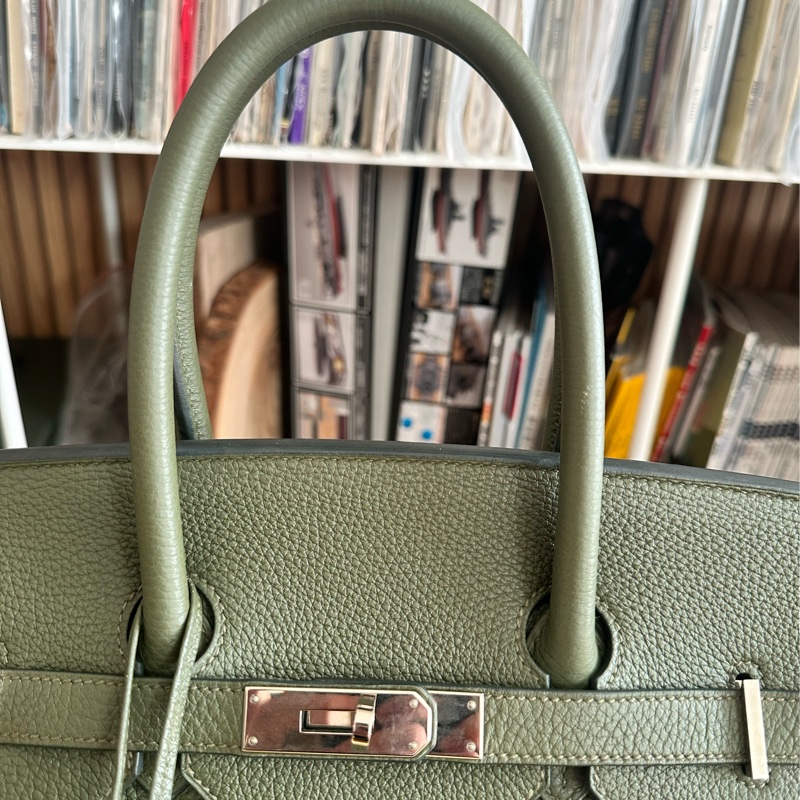 😎就是要35😎 🤎馬場江湖在走,氣場要有🤎真愛者價可小議❤️不議價者送Twilly🤎 愛馬仕 Birkin 35美包-18