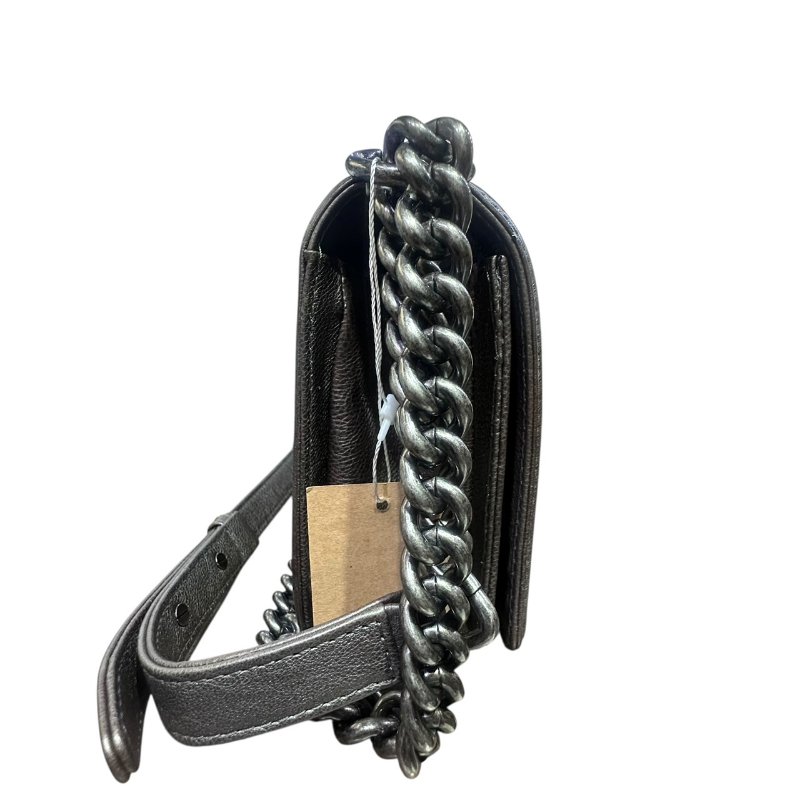 【美收精品】CHANEL銀灰色BOY 25 4-684-1