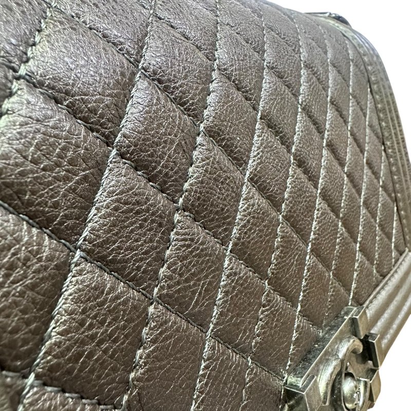 【美收精品】CHANEL銀灰色BOY 25 4-684-10