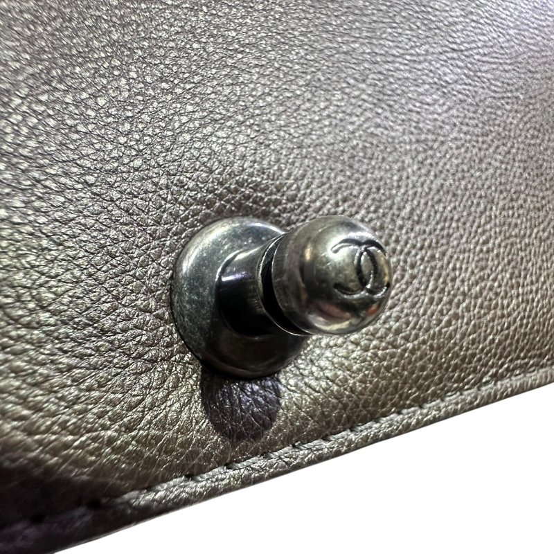 【美收精品】CHANEL銀灰色BOY 25 4-684-16
