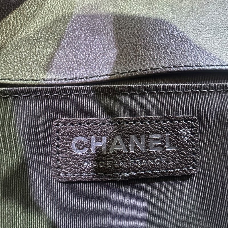 【美收精品】CHANEL銀灰色BOY 25 4-684-17