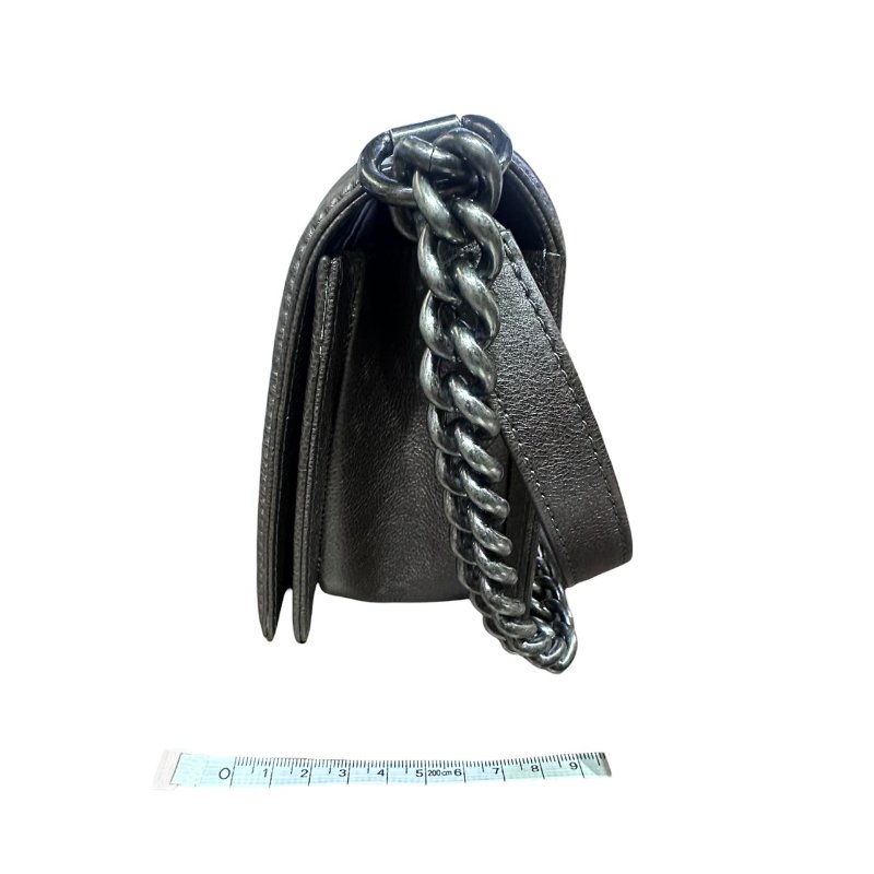 【美收精品】CHANEL銀灰色BOY 25 4-684-20