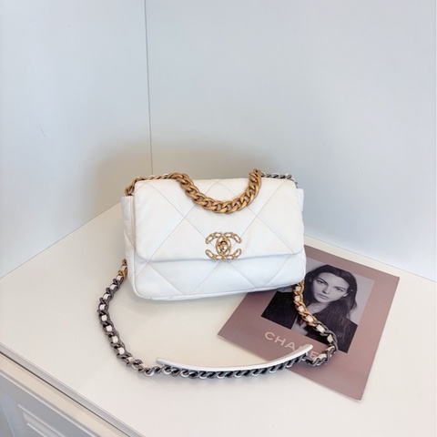 【98新🆕芯片款】Chanel 白金19bag 小號  small單肩包