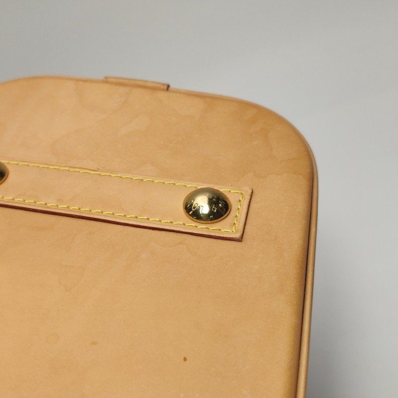 Louis Vuitton(LV)Alma小號植鞣革Monogram印花貝殼包手提包-11