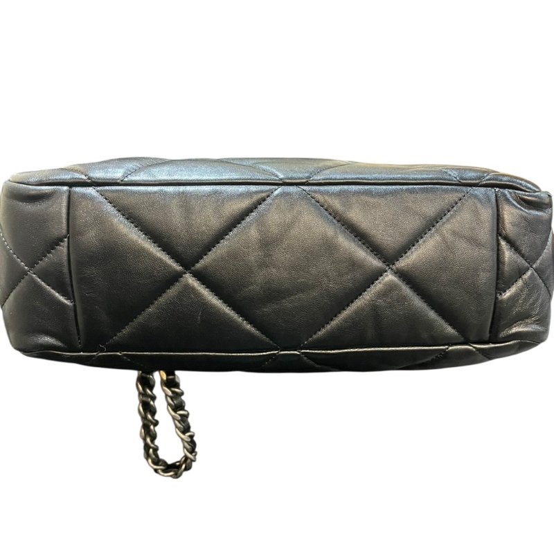 【美收精品】CHANEL黑色羊皮19托特包 4-858-4