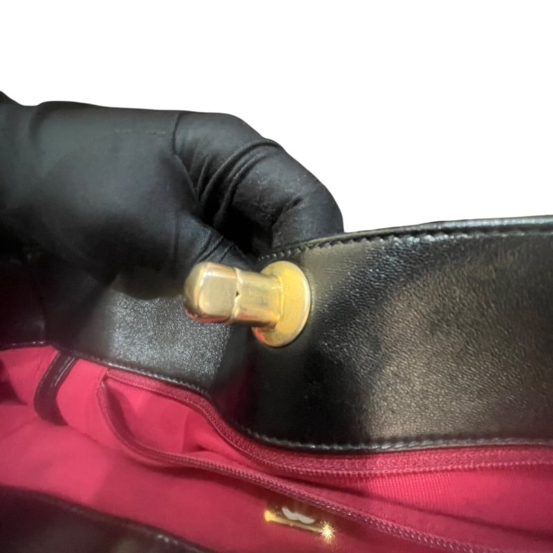 【美收精品】CHANEL黑色羊皮19托特包 4-858-11