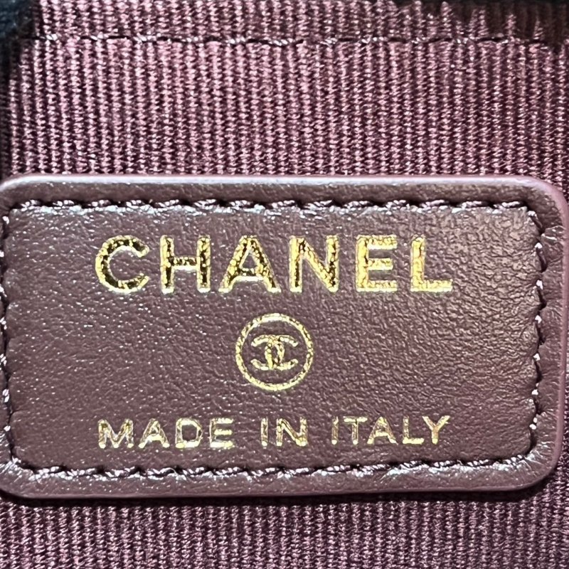 【美收精品】CHANEL黑色荔枝牛皮紋零錢包 4-859-9