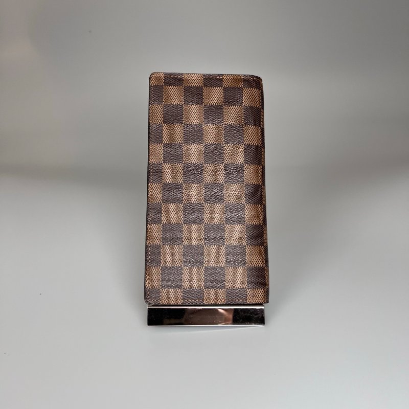 LV  N60017   棋盤格對開長夾-1