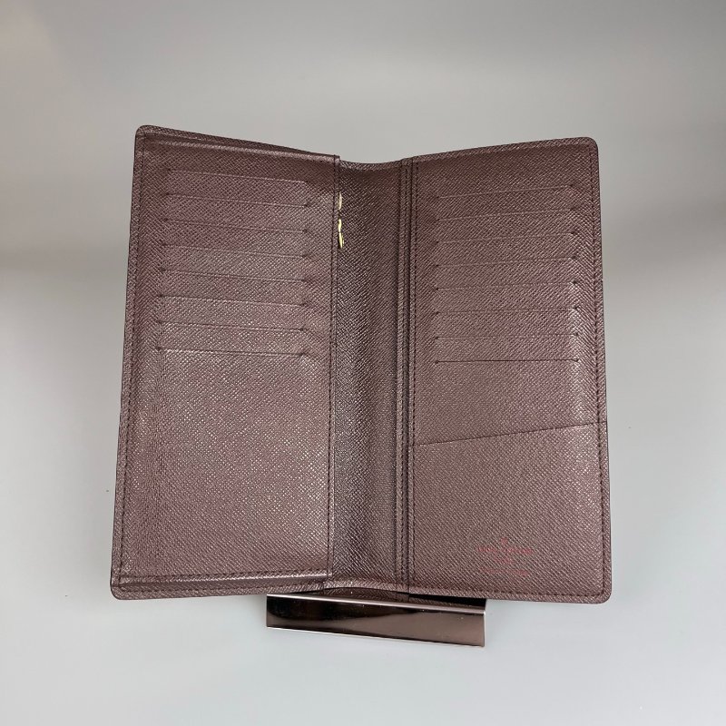 LV  N60017   棋盤格對開長夾-5