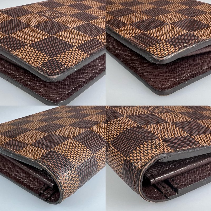 LV  N60017   棋盤格對開長夾-7