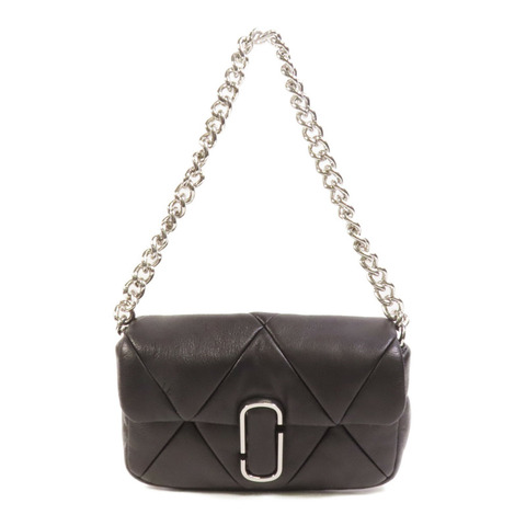 MARC JACOBS 牛皮皮革Chain Shoulder銀扣肩背袋