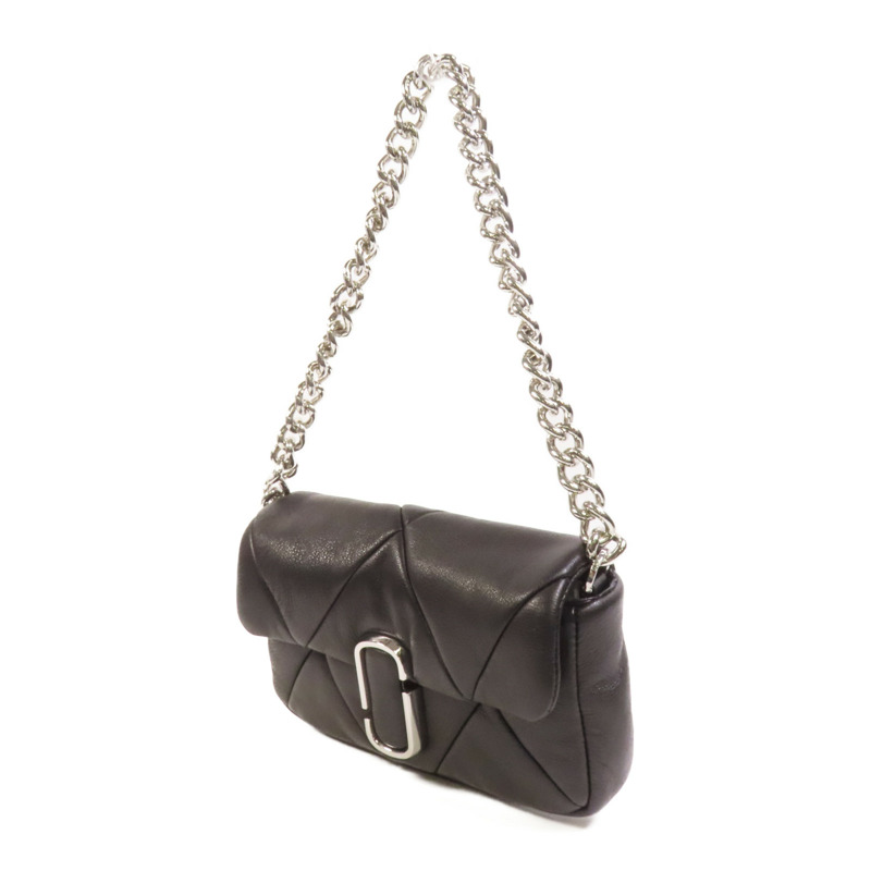 MARC JACOBS 牛皮皮革Chain Shoulder銀扣肩背袋-2