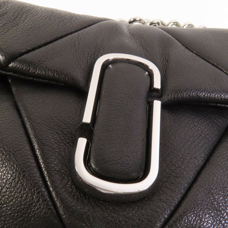 MARC JACOBS 牛皮皮革Chain Shoulder銀扣肩背袋-5