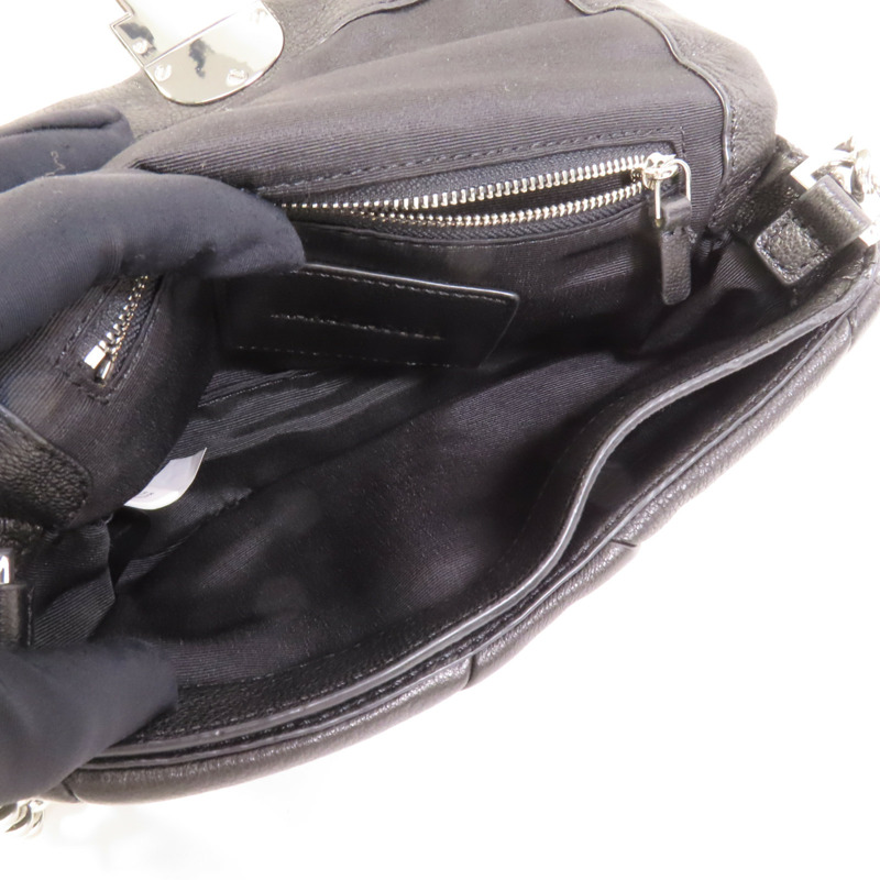 MARC JACOBS 牛皮皮革Chain Shoulder銀扣肩背袋-6