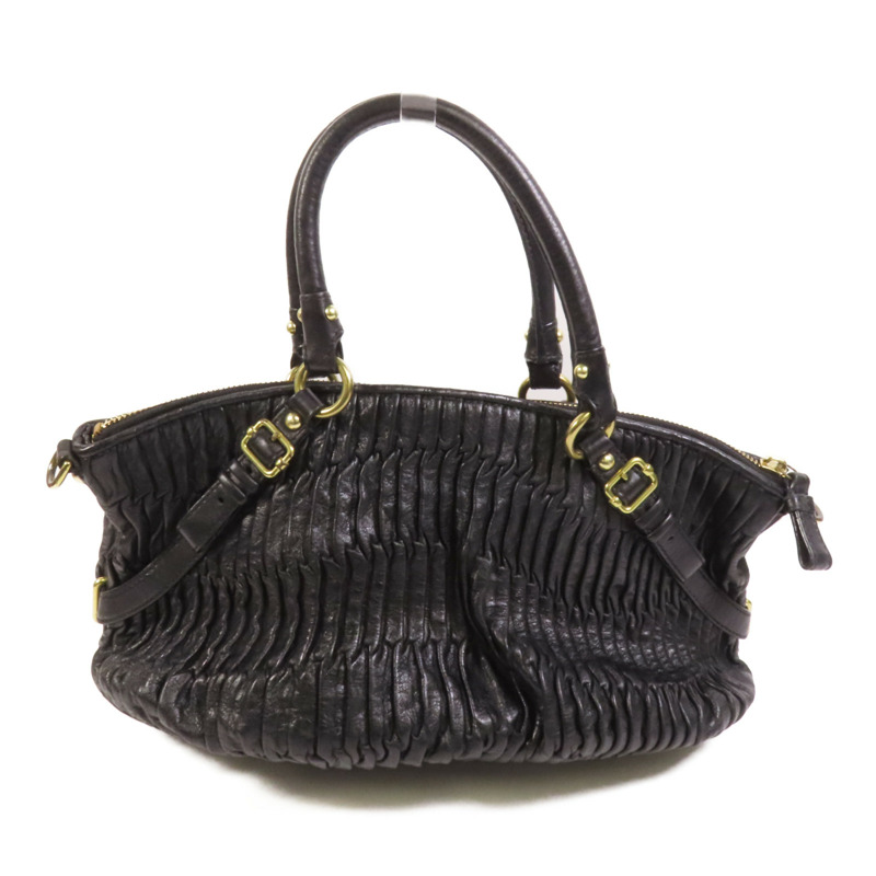 COACH 牛皮皮革2way Chain Shoulder Bag金扣手挽肩背兩用袋-1