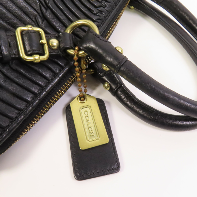 COACH 牛皮皮革2way Chain Shoulder Bag金扣手挽肩背兩用袋-6