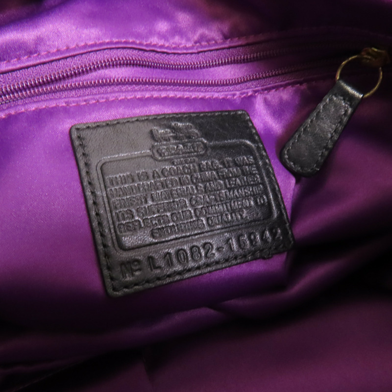 COACH 牛皮皮革2way Chain Shoulder Bag金扣手挽肩背兩用袋-9