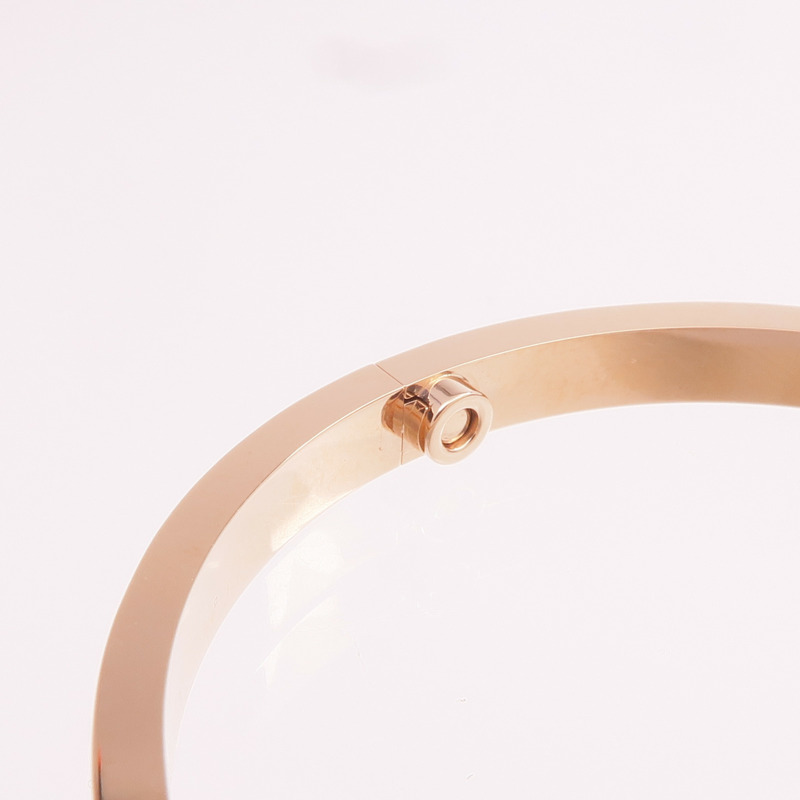 CARTIER 18K玫瑰金Love Bracelet Small Model Full Diamonds鑽石手鐲Cartier#16-6