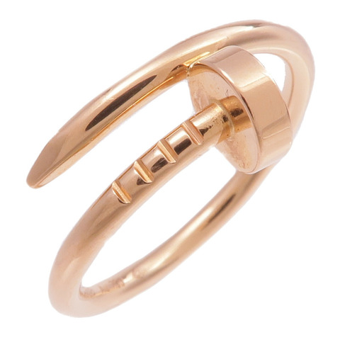 CARTIER 18K玫瑰金Juste Un Clou戒指Cartier#49/US#5.25