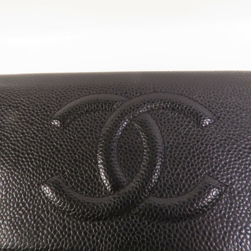 CHANEL 牛皮皮革WOC Wallet On Chain鏈帶肩背袋-5