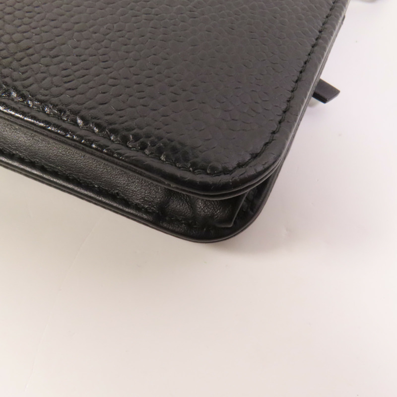 CHANEL 牛皮皮革WOC Wallet On Chain鏈帶肩背袋-12