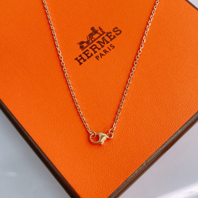 MS0485 Hermes 愛馬仕 迷你 H 雙色 項鍊 棕色拼黑色 金鏈 Mini Pop H Rocabar Necklace Galaxie x GHW-8