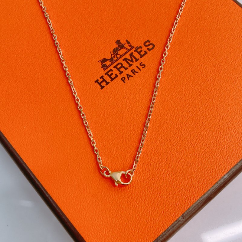 MS0485 Hermes 愛馬仕 迷你 H 雙色 項鍊 棕色拼黑色 金鏈 Mini Pop H Rocabar Necklace Galaxie x GHW-9