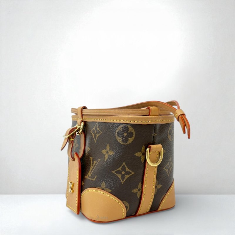 LV包包 原花牛奶盒束口noe小水桶包/M57099-1