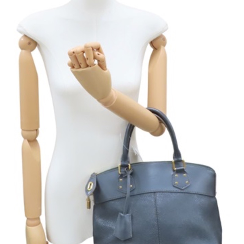 鐵灰色 牛皮 LOCK PM【LOUIS VUITTON LV 路易威登】-0