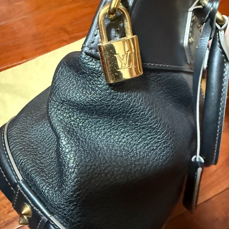 鐵灰色 牛皮 LOCK PM【LOUIS VUITTON LV 路易威登】-15