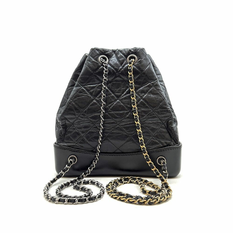 【包稅】CHANEL Gabrielle 黑色雙肩包 27-2