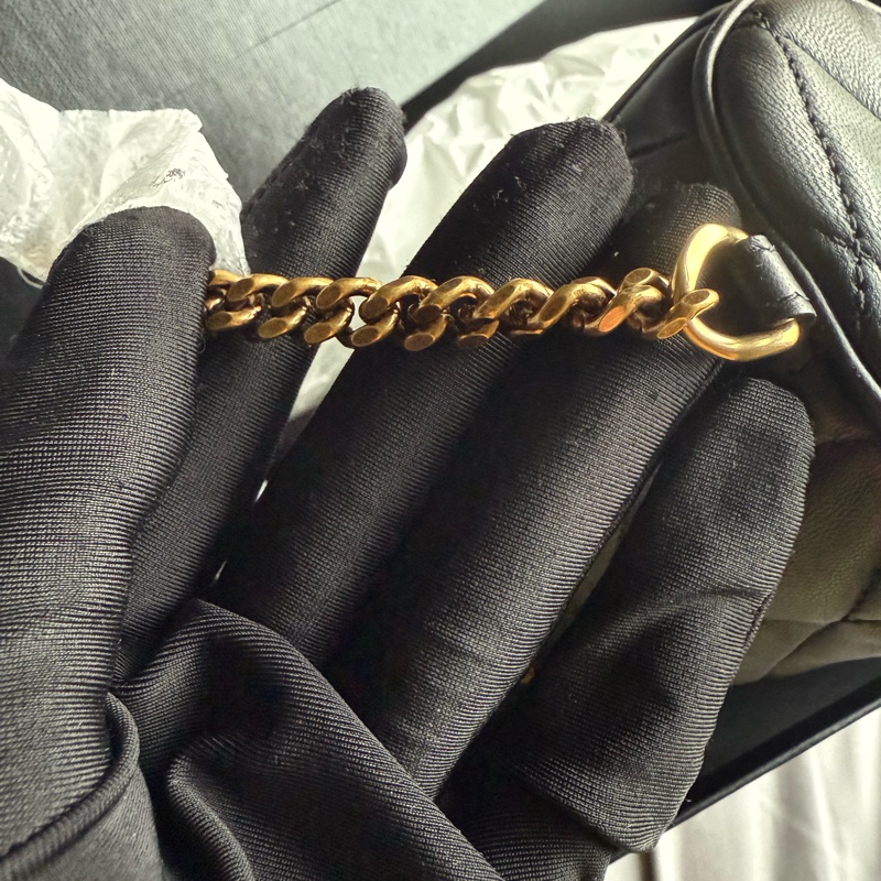 全新YSL Saint Laurent 圓筒鏈條包-4