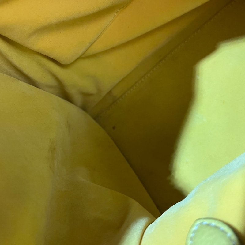 【美收精品】celine黃色冏臉手提包 4-862-18