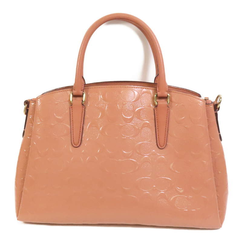 COACH 漆皮皮革2way Chain Shoulder Bag金扣手挽肩背兩用袋-1