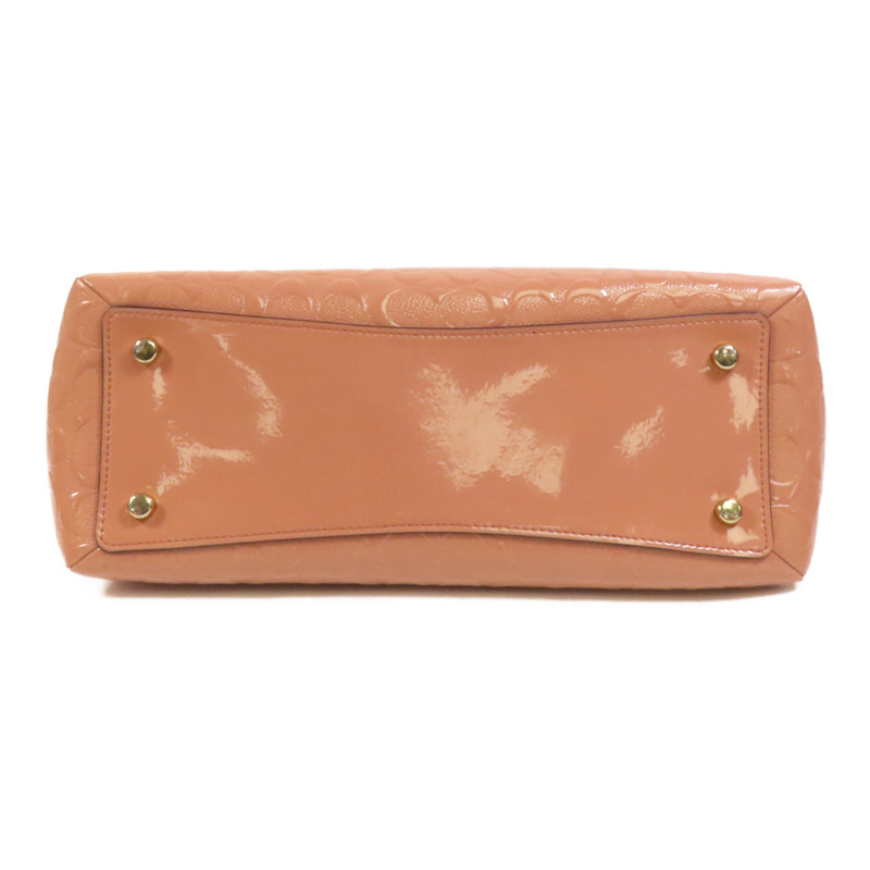 COACH 漆皮皮革2way Chain Shoulder Bag金扣手挽肩背兩用袋-3