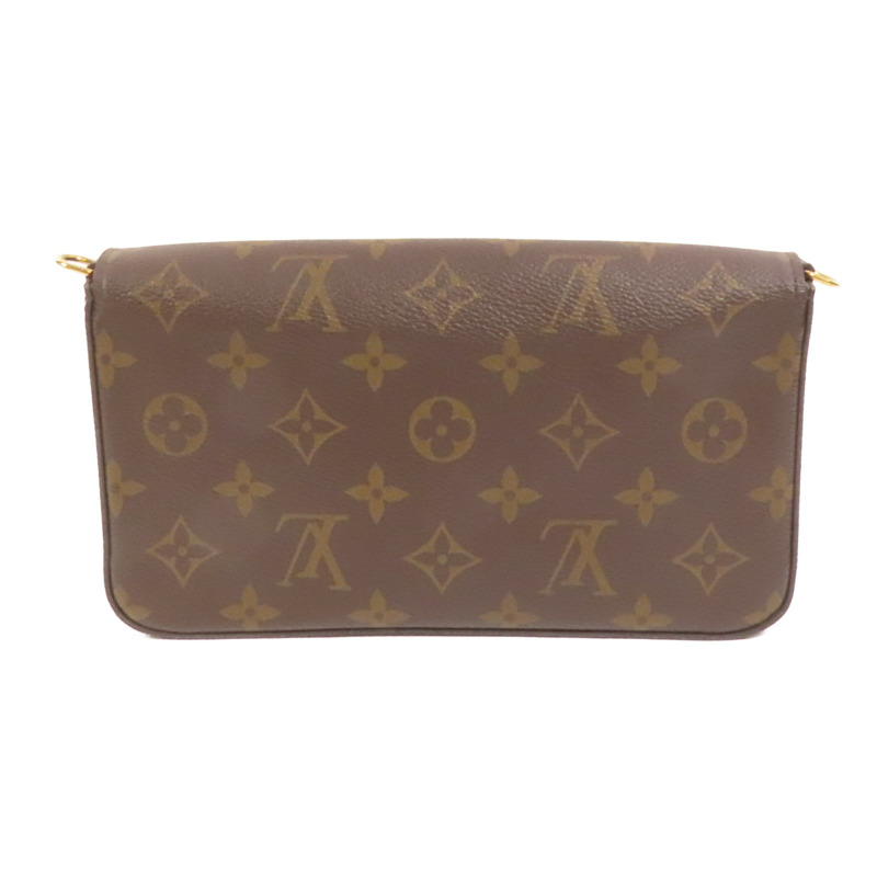 LOUIS VUITTON Monogram Pochette Felicie金扣鏈帶肩背袋-1