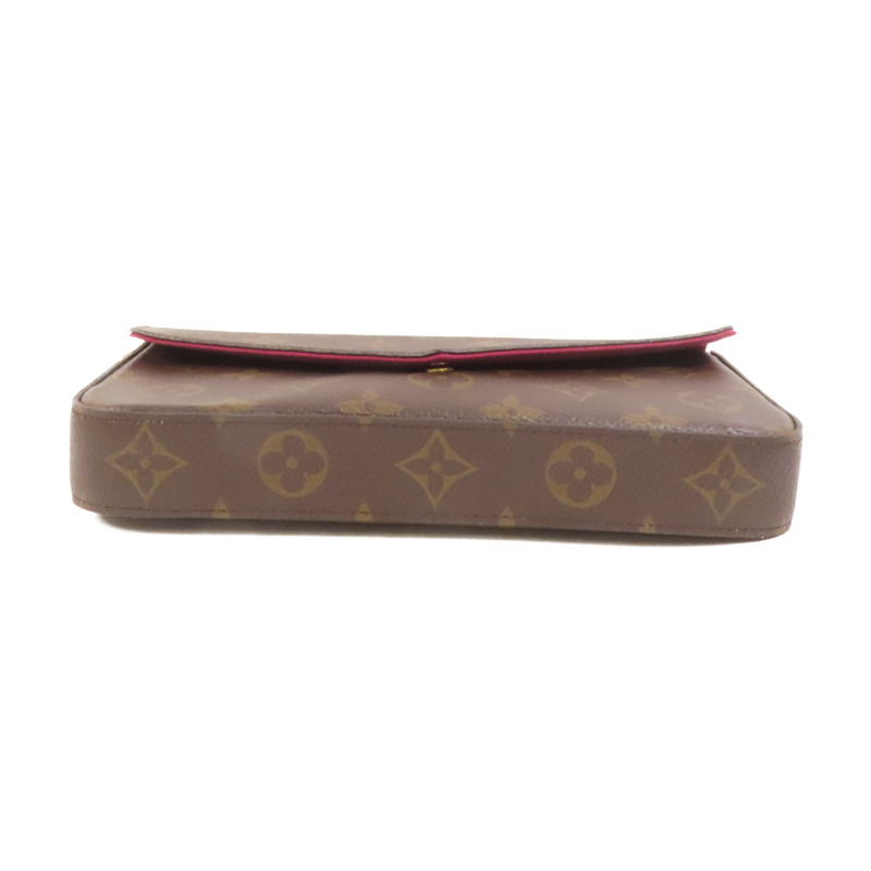 LOUIS VUITTON Monogram Pochette Felicie金扣鏈帶肩背袋-3
