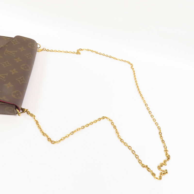 LOUIS VUITTON Monogram Pochette Felicie金扣鏈帶肩背袋-4