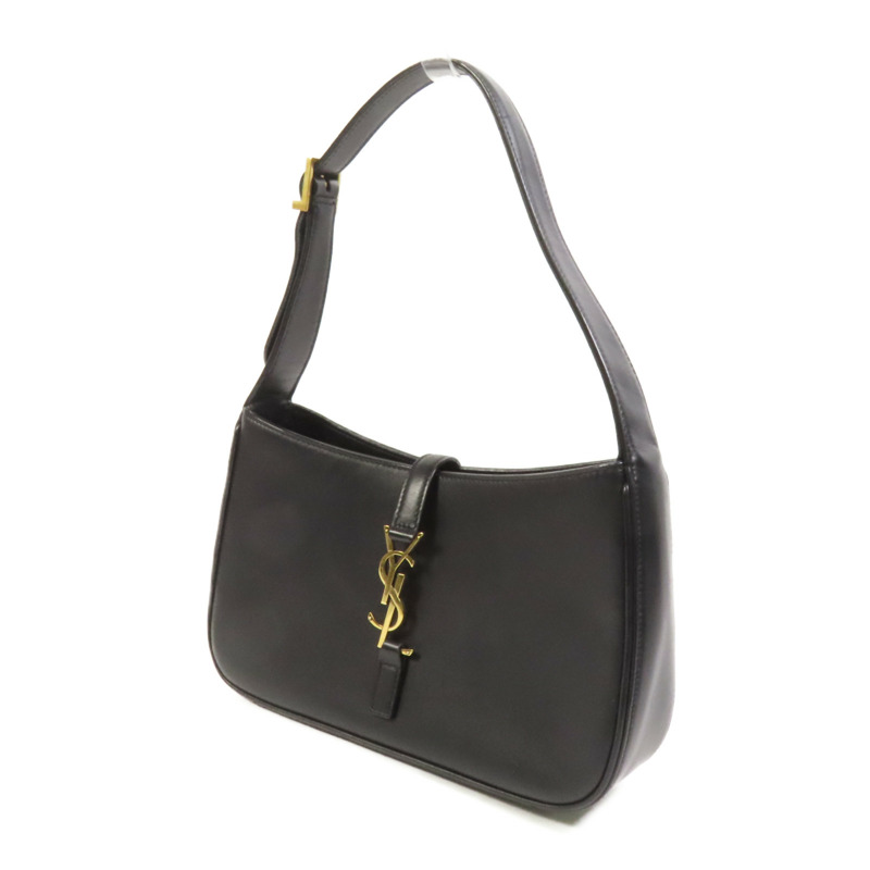 SAINT LAURENT 牛皮皮革Le 5 a 7 Hobo金扣肩背袋-2