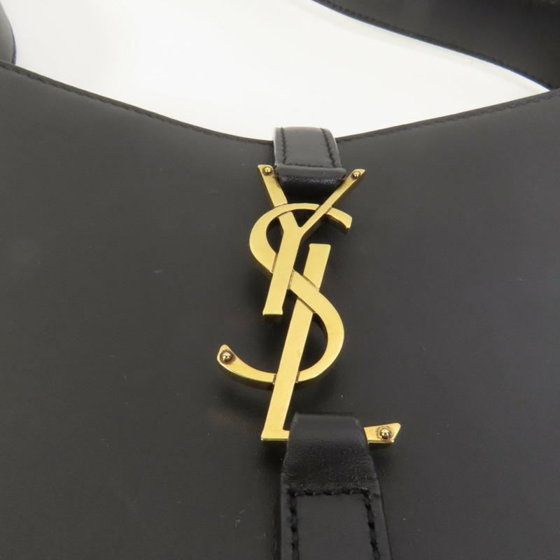 SAINT LAURENT 牛皮皮革Le 5 a 7 Hobo金扣肩背袋-5