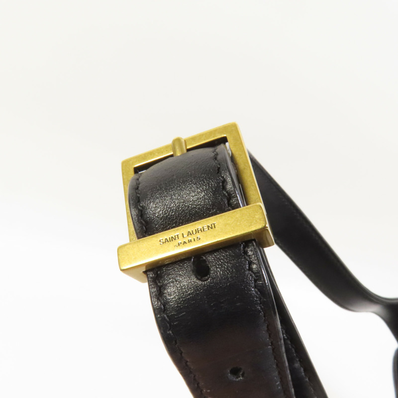 SAINT LAURENT 牛皮皮革Le 5 a 7 Hobo金扣肩背袋-6