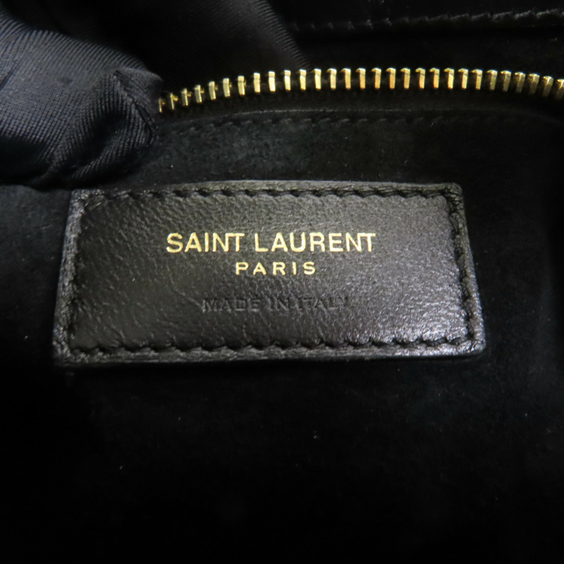 SAINT LAURENT 牛皮皮革Le 5 a 7 Hobo金扣肩背袋-9
