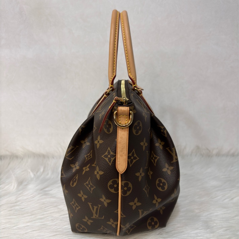 LV M48814 原花字紋老花 拉鍊 手提包肩背包斜背包側背包兩用包水餃包元寶包-2