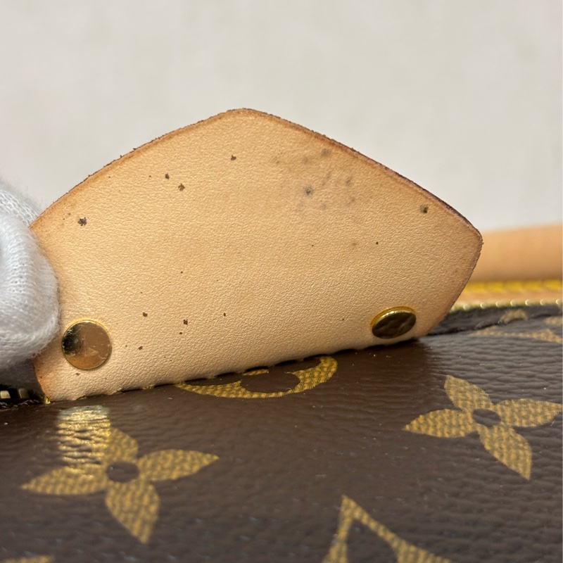 LV M48814 原花字紋老花 拉鍊 手提包肩背包斜背包側背包兩用包水餃包元寶包-8