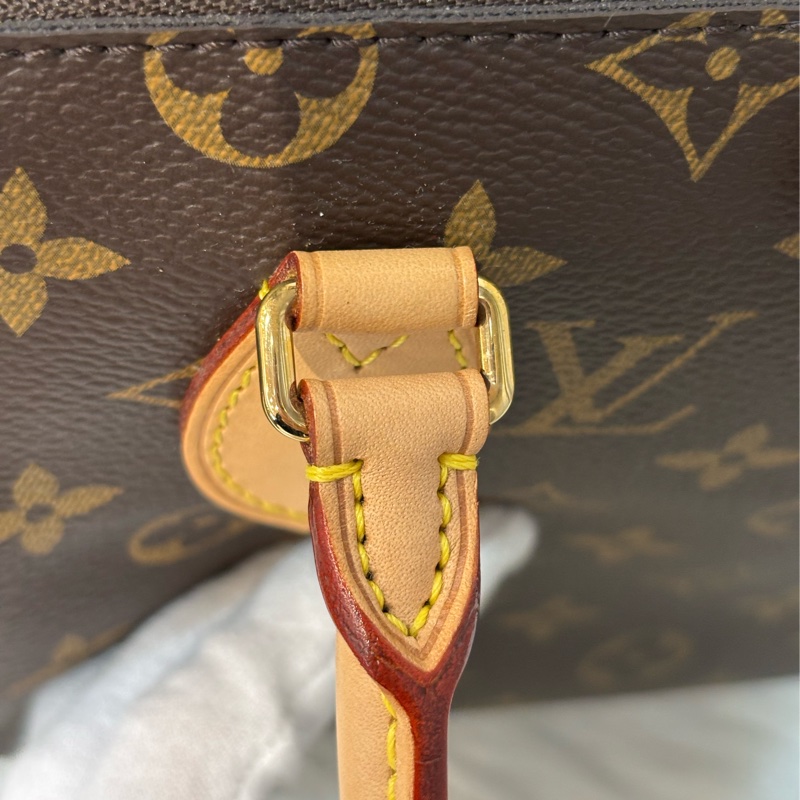 LV M48814 原花字紋老花 拉鍊 手提包肩背包斜背包側背包兩用包水餃包元寶包-19