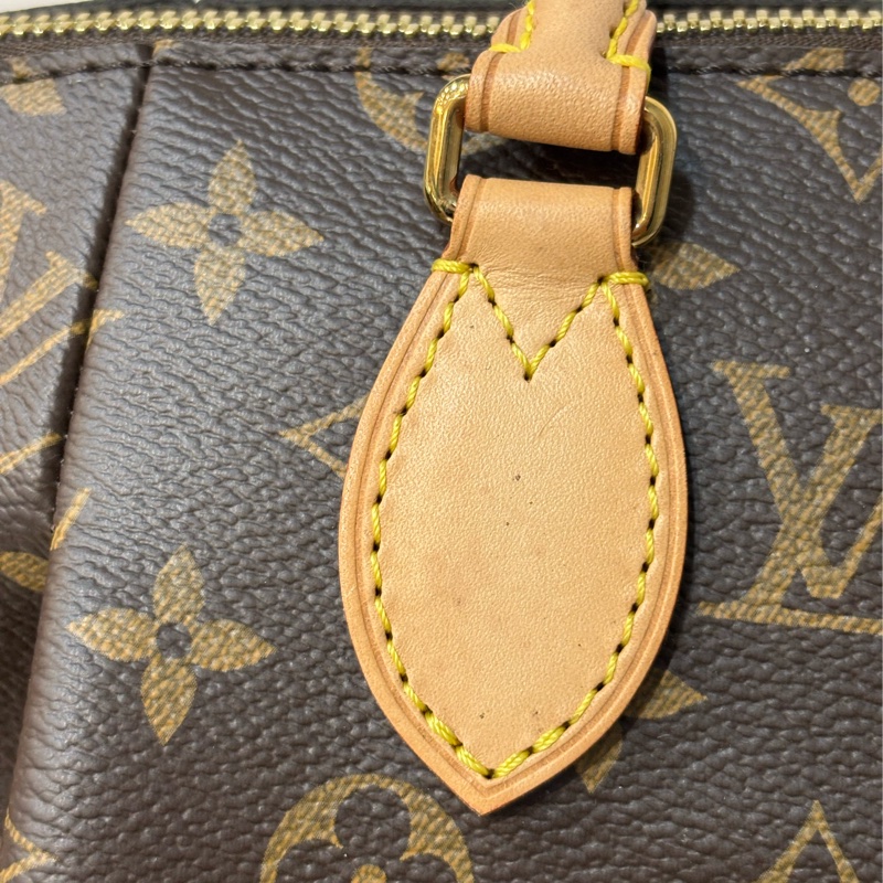 LV M48814 原花字紋老花 拉鍊 手提包肩背包斜背包側背包兩用包水餃包元寶包-24