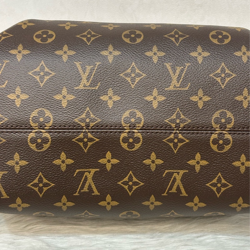 LV M48814 原花字紋老花 拉鍊 手提包肩背包斜背包側背包兩用包水餃包元寶包-38