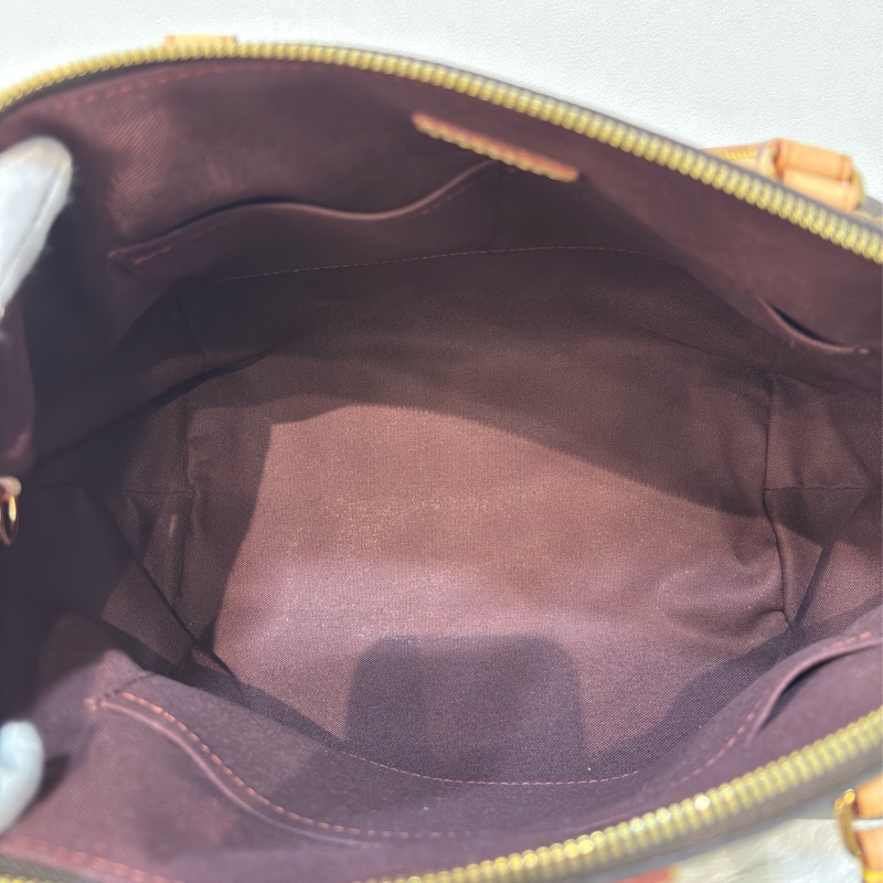 LV M48814 原花字紋老花 拉鍊 手提包肩背包斜背包側背包兩用包水餃包元寶包-39