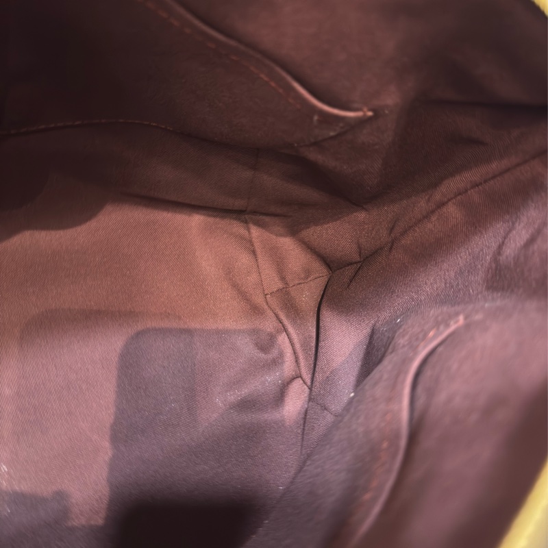 LV M48814 原花字紋老花 拉鍊 手提包肩背包斜背包側背包兩用包水餃包元寶包-40